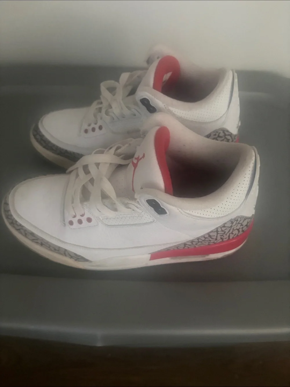 Nike Kids White and Pink Jordan Retro Sneakers